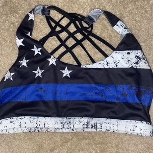 Thin Blue Line born primitive bra